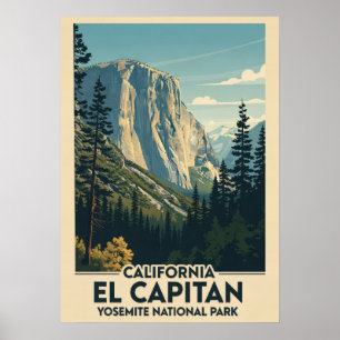 Kalifornien Yosemite Nationalpark - El Capitan V01 Poster