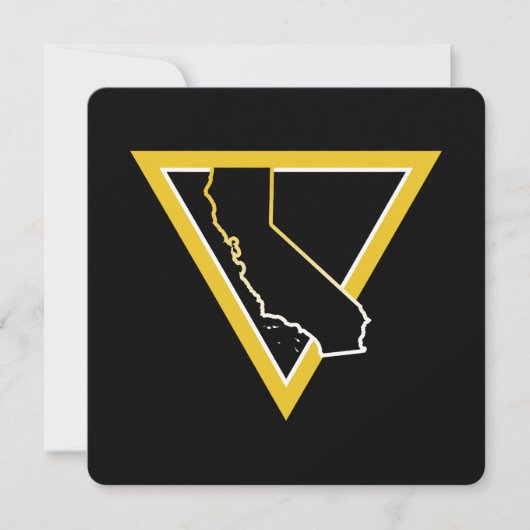 Kaliforniendreieck Einladung (Vorderseite)