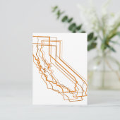 Kaliforniengelb Postkarte (Stehend Vorderseite)