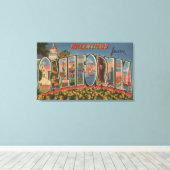 KalifornienGroße BuchstabenszenenStaat Leinwanddruck (Insitu (Holzboden))