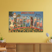 KalifornienGroße BuchstabenszenenStaat Leinwanddruck (Insitu (Wohnzimmer))