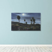 KalifornienMoonlit View bei 299 Palmen Leinwanddruck (Insitu (Holzboden))