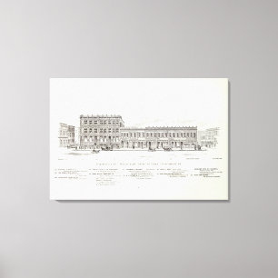 Kaliforniennordseite Batterie und Sansome Leinwanddruck