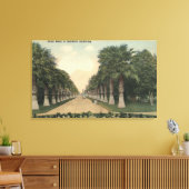 KalifornienPalmen entlang der Straße Leinwanddruck (Insitu (Wohnzimmer))