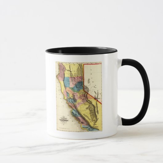 KalifornienPanoramakarte Tasse (Rechts)