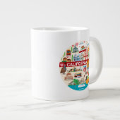 Kalifornienreisen Jumbo-Tasse (Vorderseite Rechts)