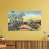 KalifornienSicht auf die Rauchbaumen in der Wüste Leinwanddruck (Insitu (Wohnzimmer))