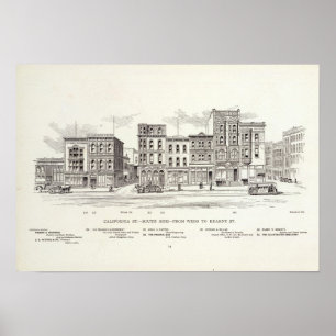 Kaliforniensüdseite Webb und Kearny Poster