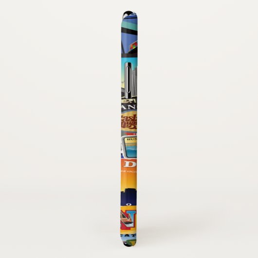 Kaliforniensuperaufkleber-Collagen-Muster Case-Mate iPhone Hülle (Hinten/Rechts)