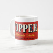 Kalifornient Fruchtbecher Kaffeetasse (Vorderseite Links)