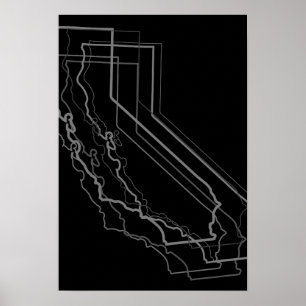 Kalifornienverschwommenheit Poster