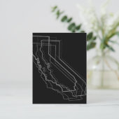 Kalifornienverschwommenheit Postkarte (Stehend Vorderseite)