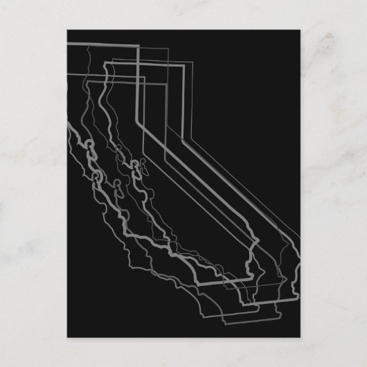 Kalifornienverschwommenheit Postkarte (Vorderseite)