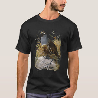 Kalifornienwachtel Ca-Wachtel-Vogelliebhaber T-Shirt