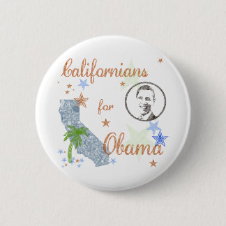 Kalifornier für Obama-Knopf Demokraten '08 Button