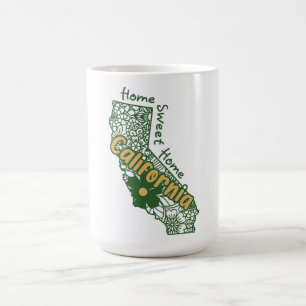 Kalifornische Blumen-Doodles Kaffeetasse