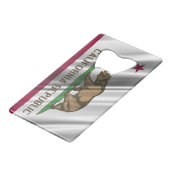 Kalifornische Flagge Flaschenöffner Kreditkarte Gr (Vorderseite Schrägansicht)