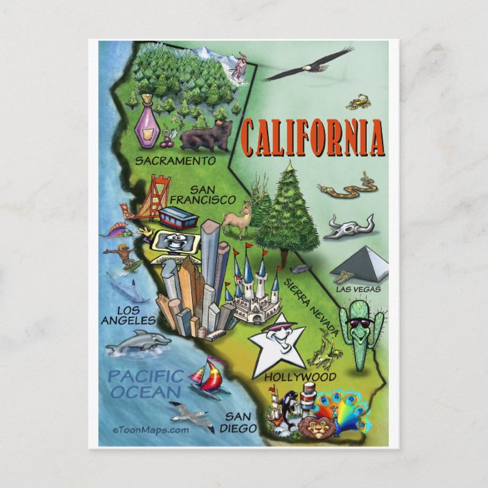Kalifornische Karte | Zazzle.de
