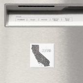 Kalifornische Karte Magnet (In Situ (Geschirrspüler))