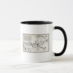 Kalifornische Karte Tasse