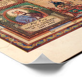 Kalifornische Karte während des spanischen mexikan Poster (Ecke)