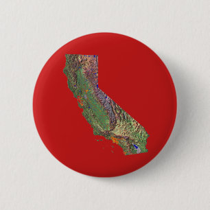 Kalifornische Kartenschaltfläche Button