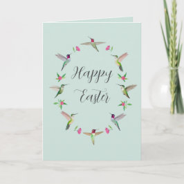 Kalifornische Kolibris Frohe Ostern Karte