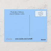 Kalifornische Küste im Pazifikraum Postkarte (Rückseite)