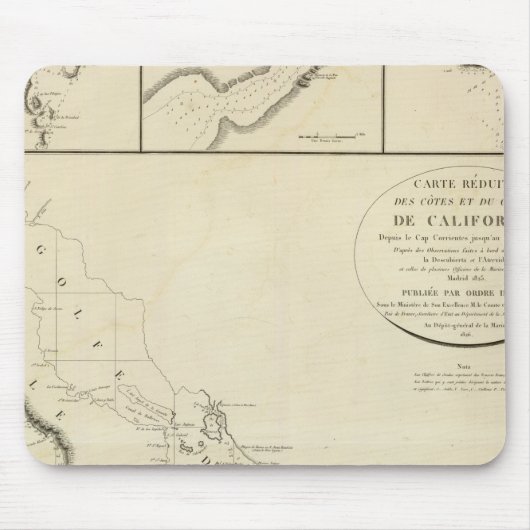 kalifornische Küsten Mousepad (Vorne)