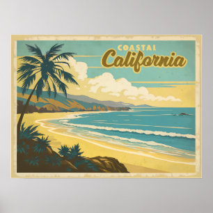 Kalifornische Küsten-Retrospektive Poster