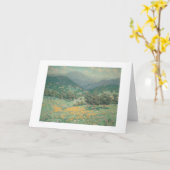 Kalifornische Landschaft mit Poppies (1213) Karte (Gelbe Blume)