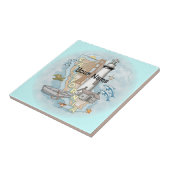 Kalifornische Leuchtturmplatte Fliese (Seite)