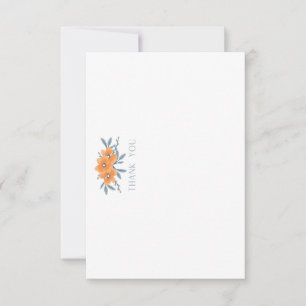 Kalifornische Mohn-Hochzeitsdusche-Flat Dankeskarte