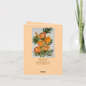 Kalifornische Mohnblumen Dankeskarte (Rückseite)