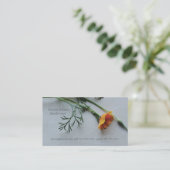 Kalifornische Mohnmutter Telefonnummerkarte (Stehend Vorderseite)