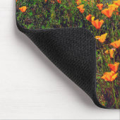 Kalifornische Pfeffer, die einen Hügel bedecken Mousepad (Ecke)