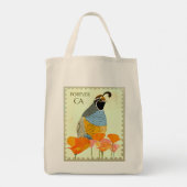 Kalifornische Poppy-Tote-Tasche Tragetasche (Rückseite)