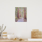 Kalifornische Redwoods Poster (Küche)