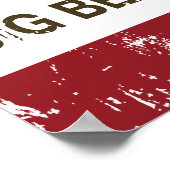 Kalifornische Republik Big Bee Lake Poster (Ecke)