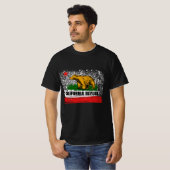 Kalifornische Republik Cali Flag Socal Norcal Cenc T-Shirt (Vorne ganz)