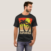 Kalifornische Retrolandschaft Vintag T-Shirt (Vorne ganz)