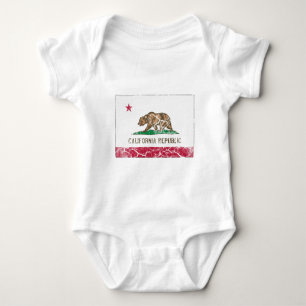 Kalifornische Staatsflagge Vintage Baby Strampler