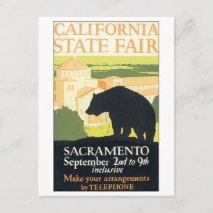 Kalifornische Staatsmesse Sacramento Postkarte