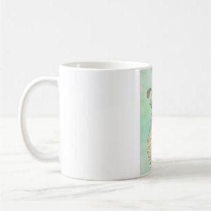 Kalifornische Wachtel Aquarell Vogel Kunst Kaffeetasse