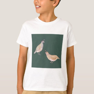 Kalifornische Wachtel-Vogelart Kunst T-Shirt