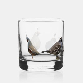 Kalifornische Wachtelbank Whiskyglas