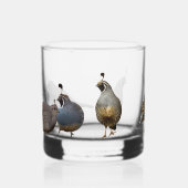 Kalifornische Wachtelbank Whiskyglas (Rechts)