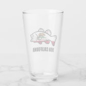 Kalifornischer Barsch Glas (Rückseite)