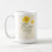 Kalifornischer Eschscholtzia Kaffeetasse (Links)