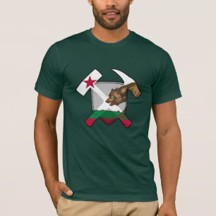 Kalifornischer Geologe - Felsenhauer und Schild T-Shirt